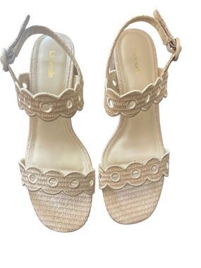 Larroudé Florence Broderie Sandal sz 10